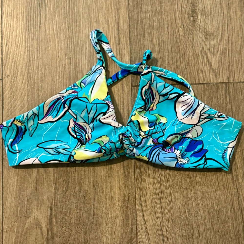 Fused Hawaii - Kohanaiki Bikini Top - Mint Floral